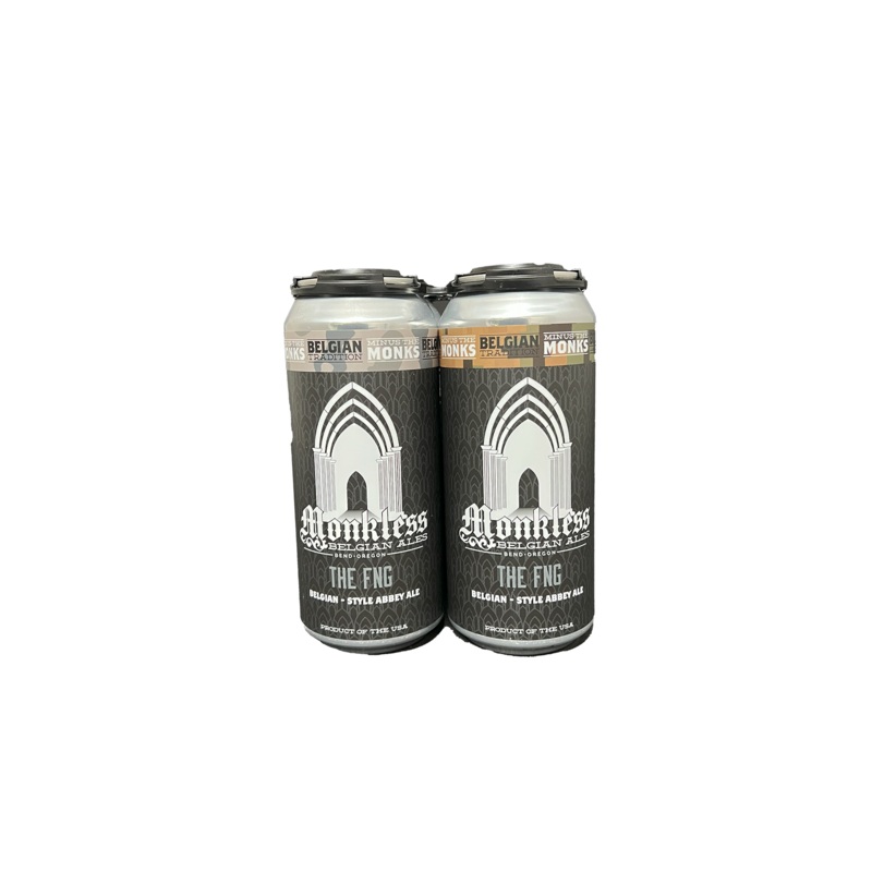 Monkless Belgian Ales The FNG Belgian Style Abbey Ale 4 Pack Cans