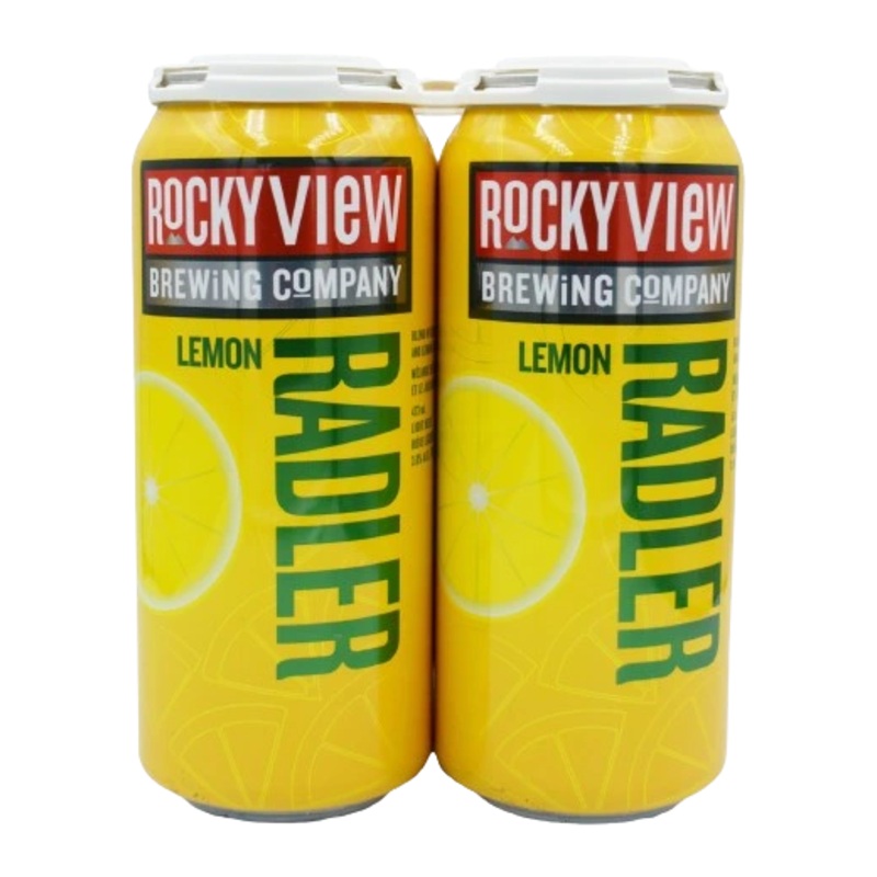 ROCKY VIEW LEMON RADLER 473ML 4PK CAN @ Airdrie [1042517] 1892 ml