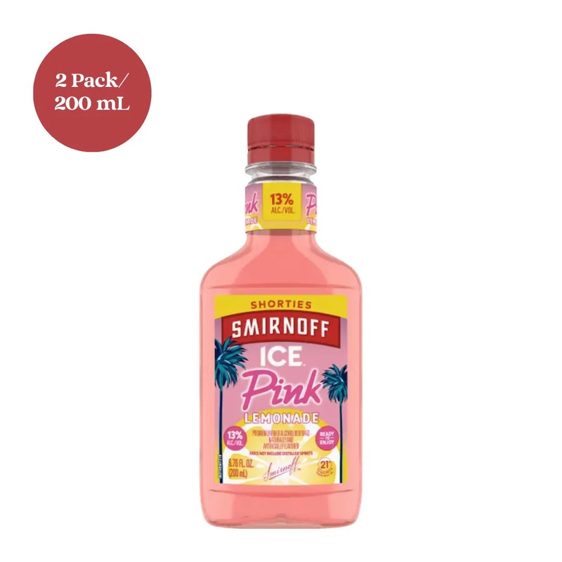 Smirnoff Ice Shorties Ice Pink Lemonade Malt Beverage 2pk 200mL