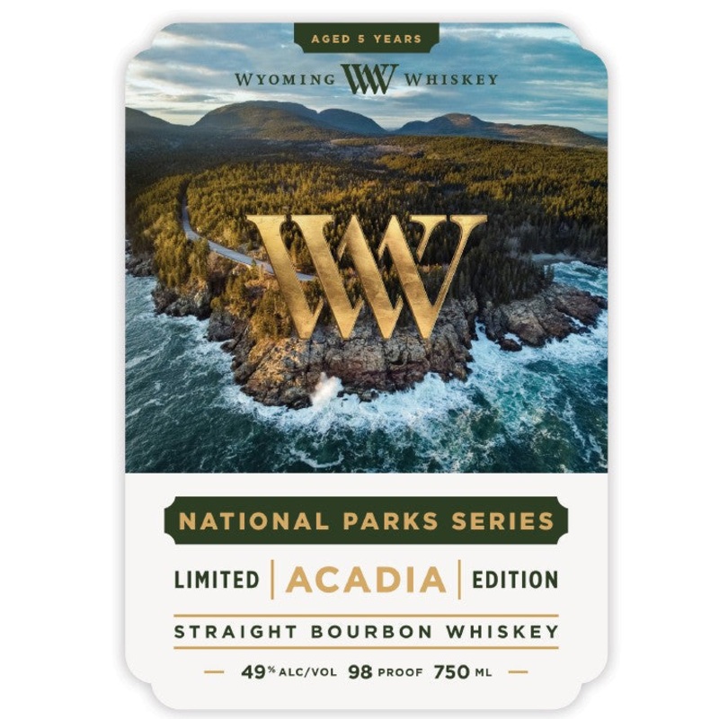 Wyoming Whiskey National Parks Series Acadia Edition Bourbon