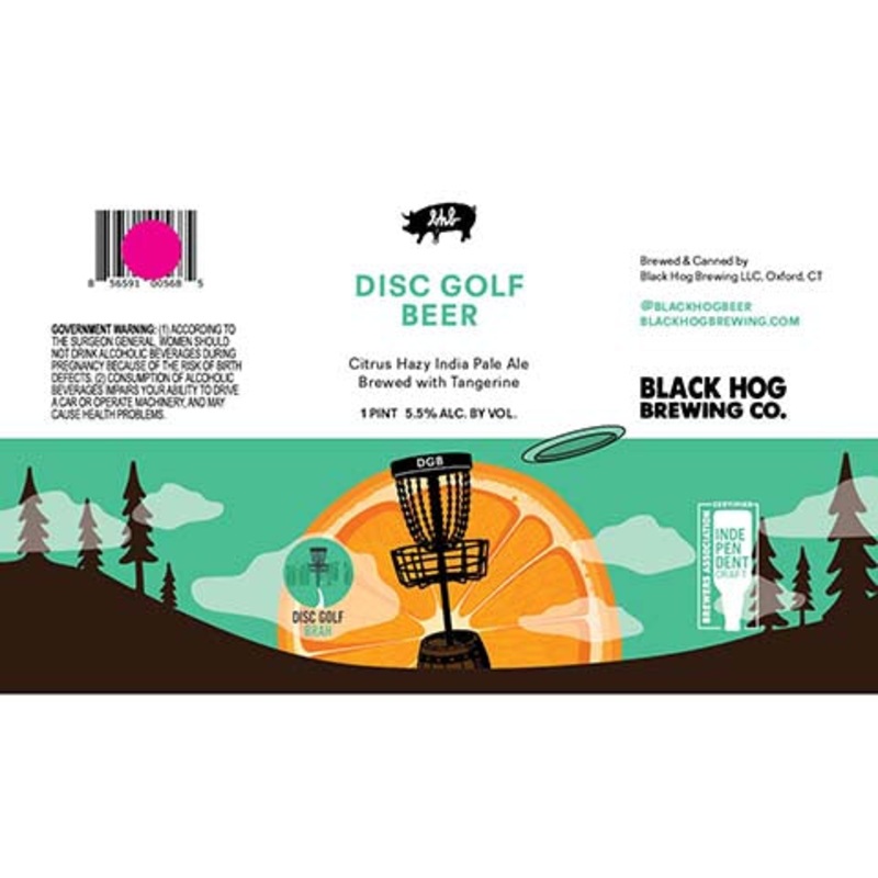 Black Hog Disc Golf Beer Hazy IPA 16OZ SINGLE CAN