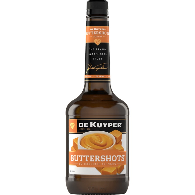 DEKUYPER BUTTERSCOTCH SCHNAPPS BUTTERSHOTS 30 750ML 750ML
