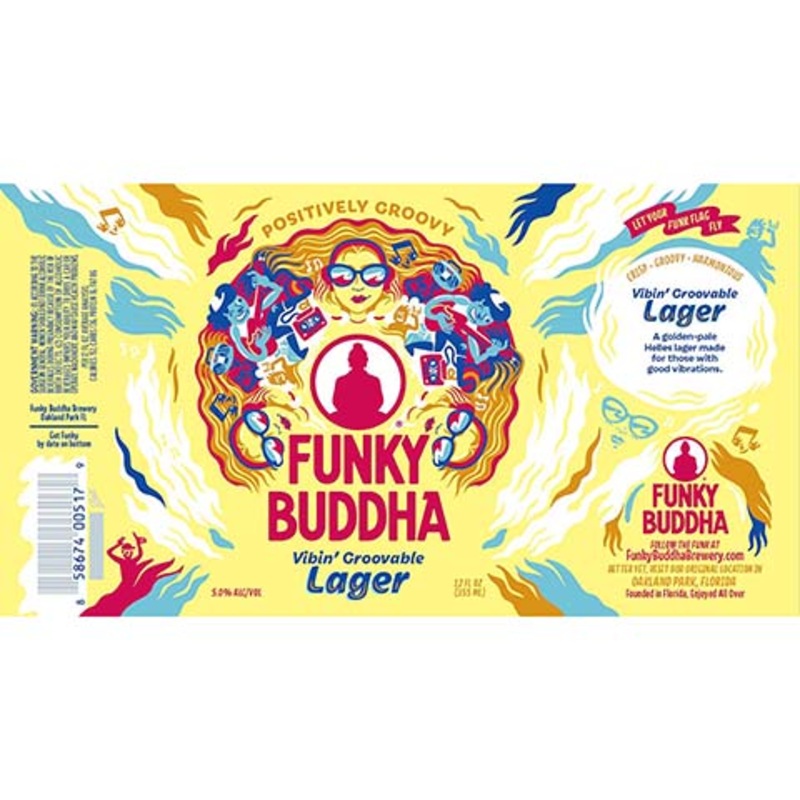 Funky Buddha Vibin’ Groovable Lager 12OZ SINGLE CAN