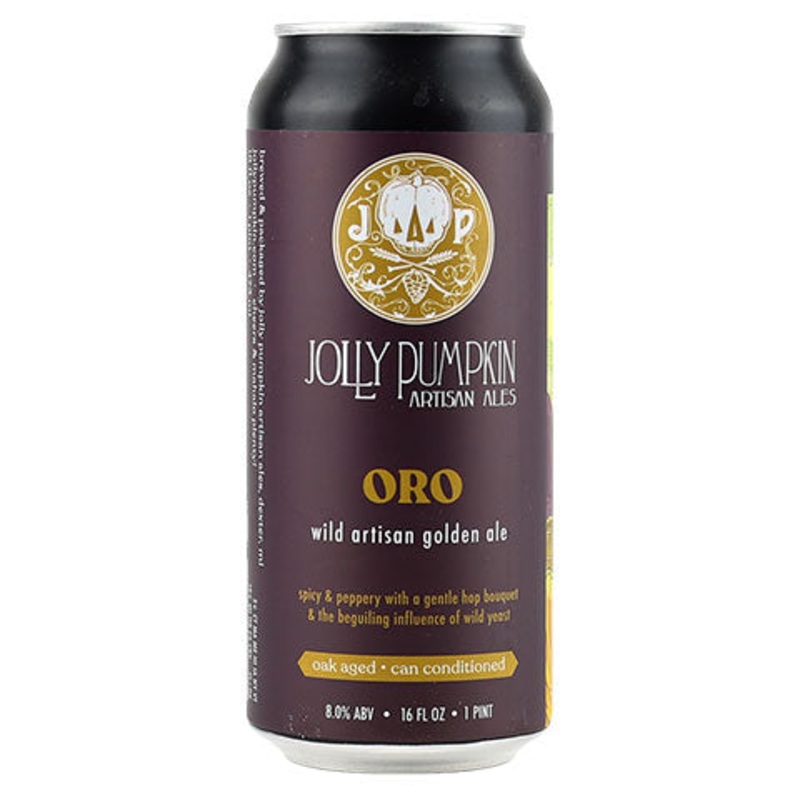 Jolly Pumpkin Oro Wild Artisan Golden Ale 16OZ CAN