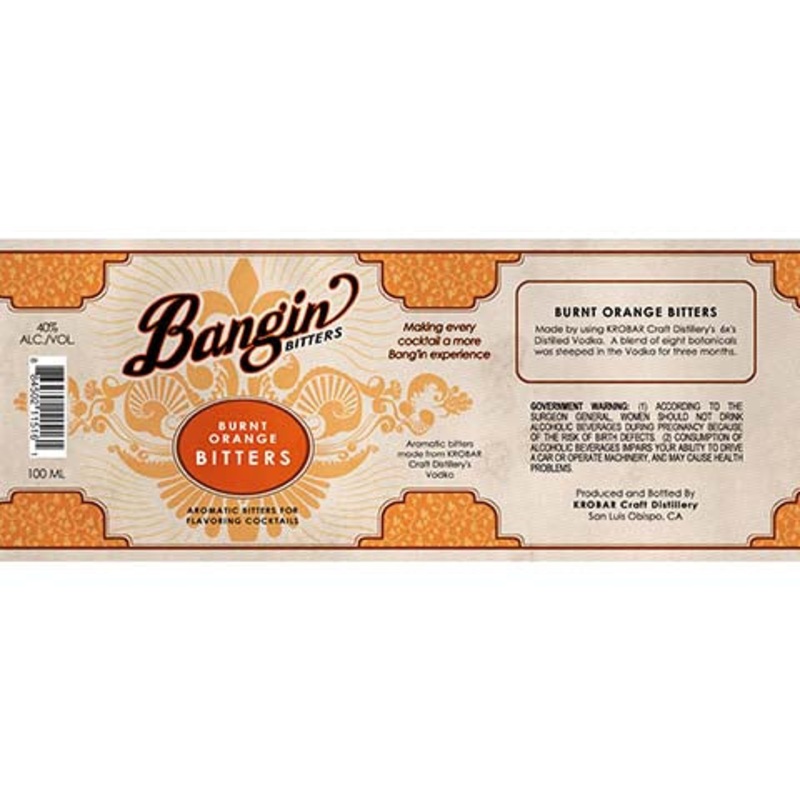 Krobar Bangin Bitters Burnt Orange Bitters 100ML BTL