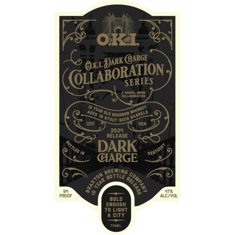 OKI Dark Charge Collaboration Series 10-Year Bourbon Aged in Stout Beer Barrels