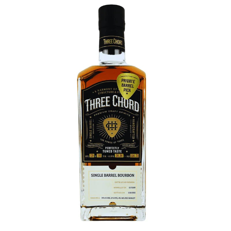 THREE CHORD SINGLE BARREL BOURBON WB1 750ML @ Windermere [1044794] 750 ml