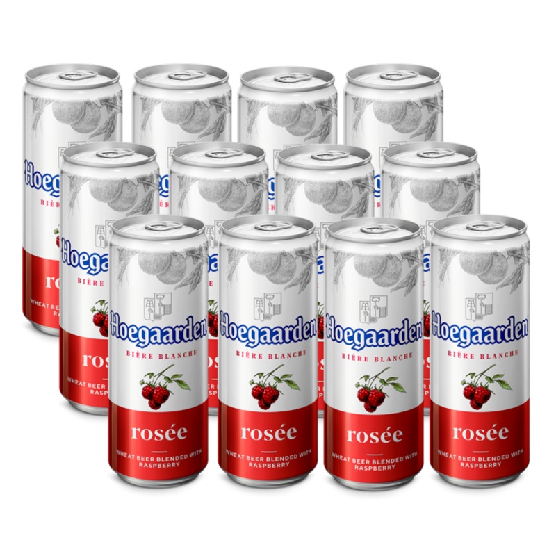 Hoegaarden Rose Beer Can 330ml x12