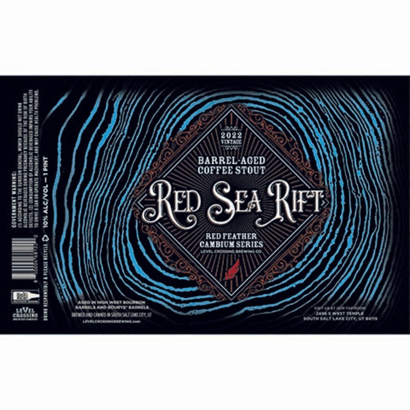 Level Crossing Barrel-Aged Red Sea Rift Coffee Stout 16OZ SINGLE CAN