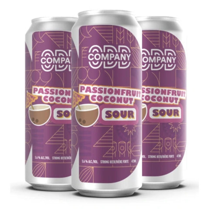 ODD COMPANY PASSIONFRUIT COCONUT SOUR 473ML 4PK CAN @ Emerald Hills [1056517] 1892 ml