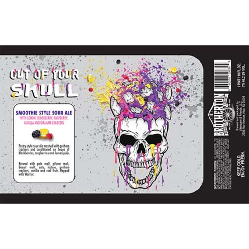 Brotherton Out Of Your Skull Sour Ale 16OZ SINGLE CAN