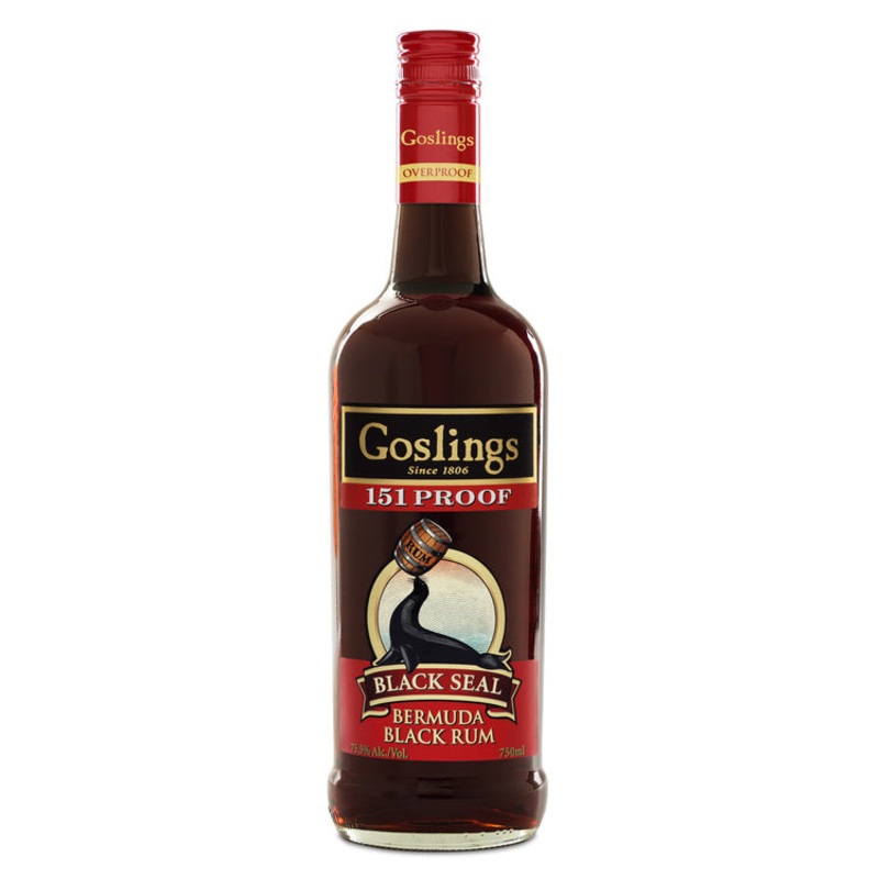 GOSLINGS BLACK RUM BLACK SEAL 151 750ML 750ML