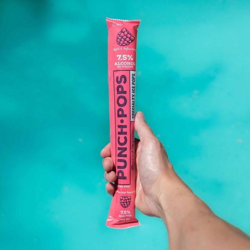Liquor Freeze Pop Punch Pops 12pk Raspberry