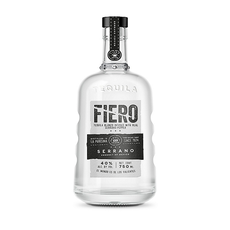 FIERO TEQUILA BLANCO INFUSED WITH SERRANO PEPPER 80 750ML 750ML