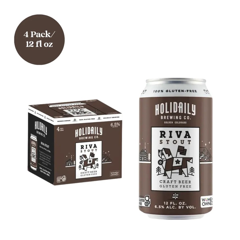 Holidaily Brewing Co Riva Stout Beer 4pk 12 fl oz Cans