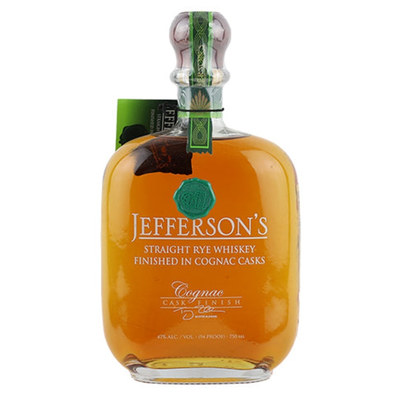 Jefferson’s Cognac Cask Finish Straight Rye Whiskey 750ML BTL
