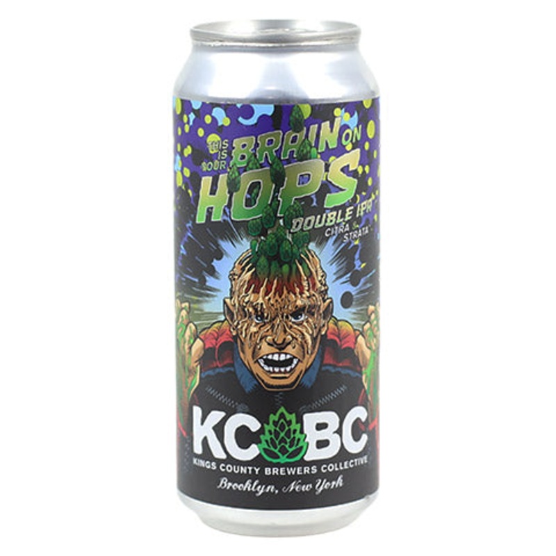 Kings County Brewers Collective This Is Your Brain On Hops DIPA: Citra & Strata 16OZ SINGLE CAN