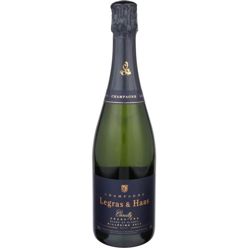 LEGRAS & HAAS CHAMPAGNE BRUT BLANC DE BLANCS MILLESIME GRAND CRU 2012 750ML 750ML