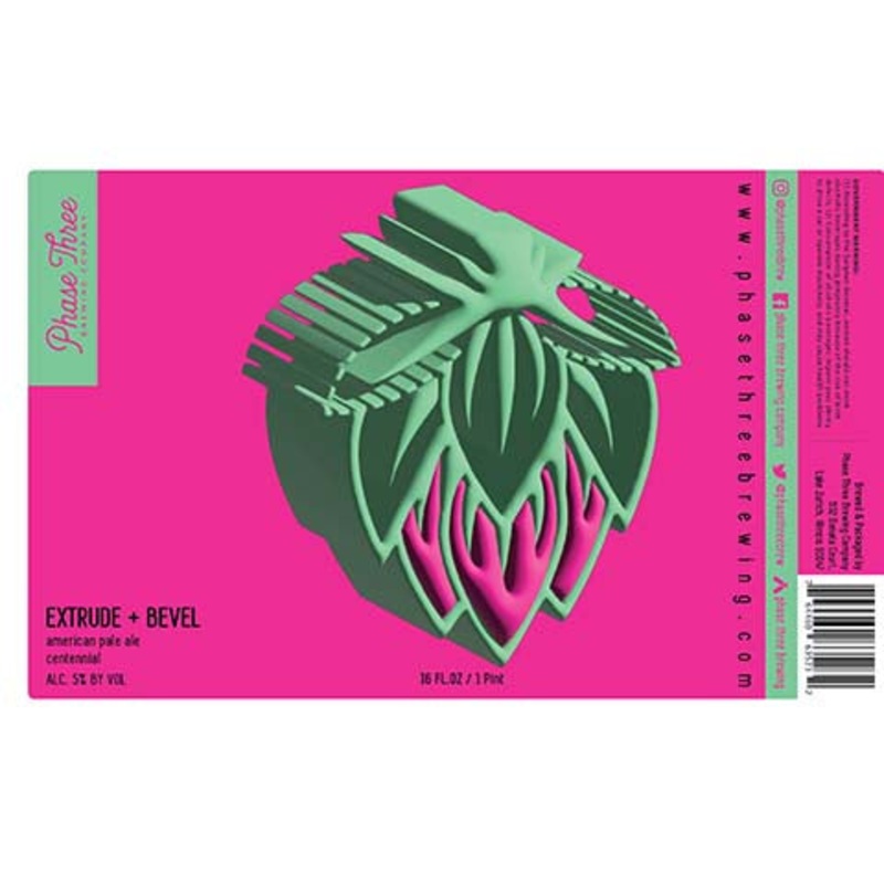 Phase Three Extrude + Bevel American Pale ale 16OZ SINGLE CAN