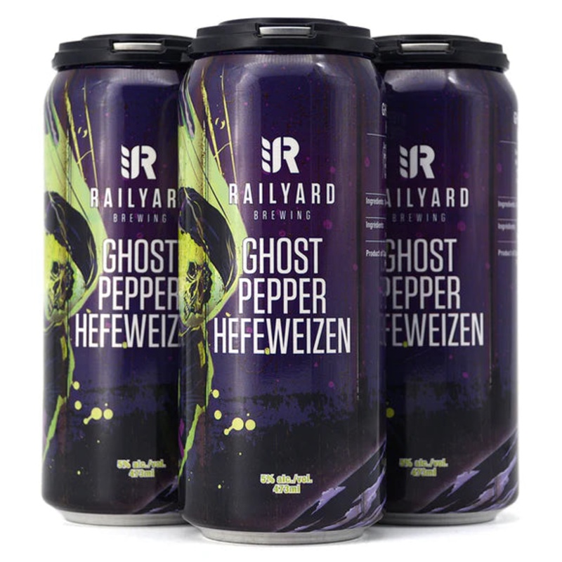 RAILYARD GHOST PEPPER HEFEWEIZEN 473ML 4PK CAN @ Township [1041494] 1892 ml