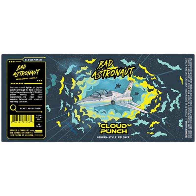 Bad Astronaut Cloud Punch Pilsner 12OZ SINGLE CAN