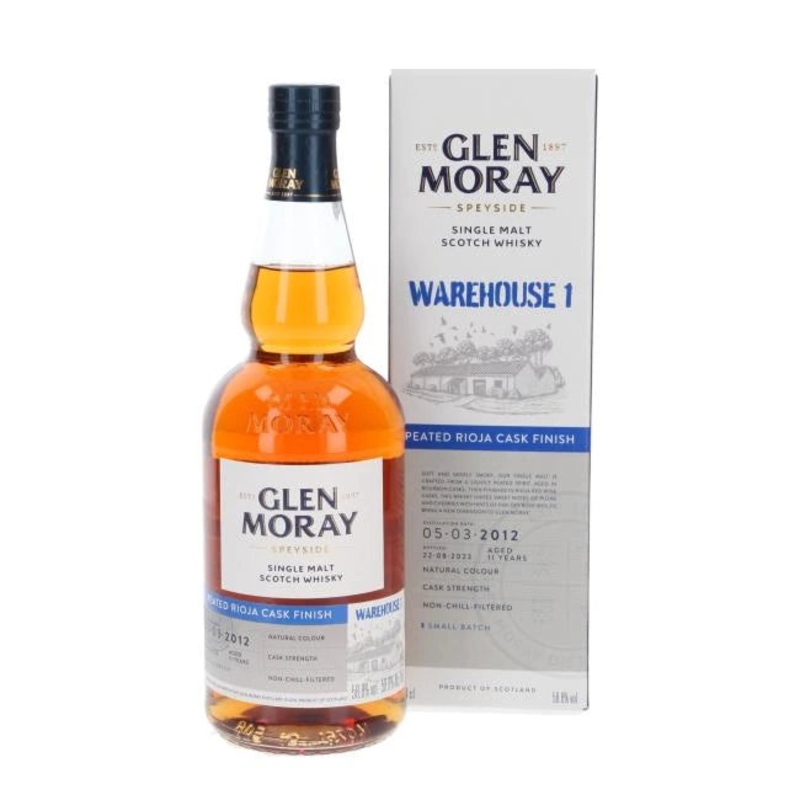 GLEN MORAY PEATED RIOJA SINGLE MALT SCOTCH WHISKY 700ML @ Lethbridge [1055981] 700 ml