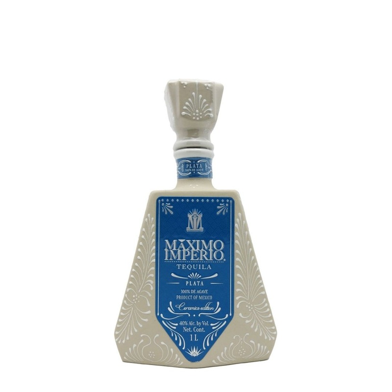 Maximo Imperio Tequila Plata Ceramic Bottle 1L