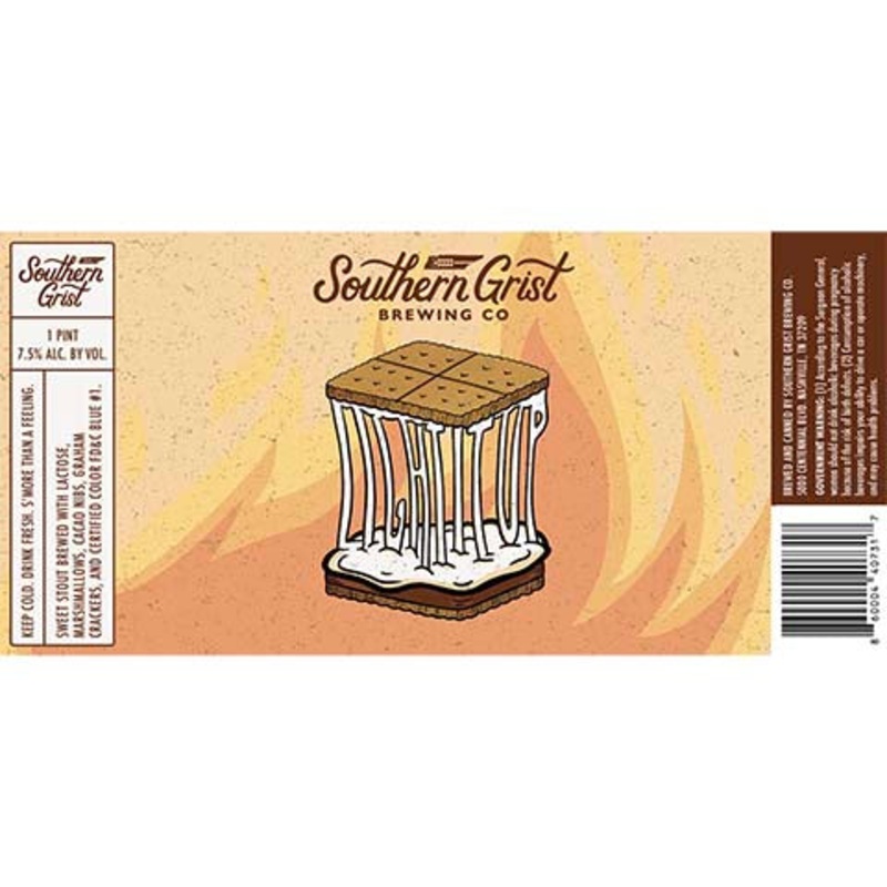 Southern Grist Light It Up Sweet Stout 16OZ SINGLE CAN