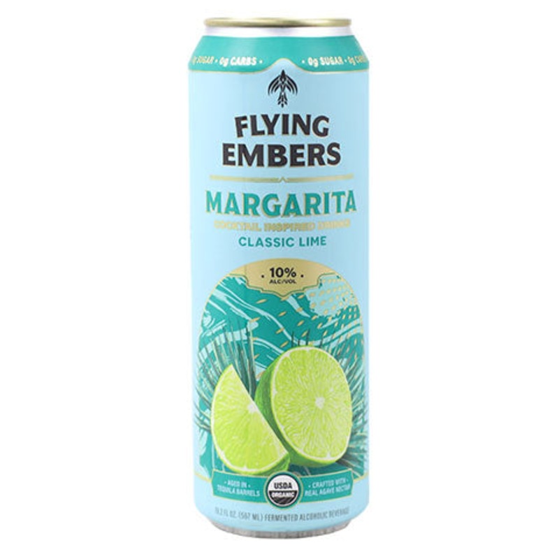 Flying Embers Margarita Classic Lime Cocktail 19.2OZ SINGLE CAN