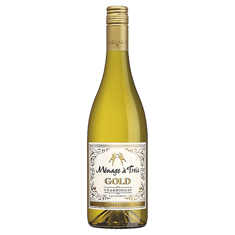 MENAGE A TROIS CHARDONNAY GOLD CALIFORNIA 750ML 750ML
