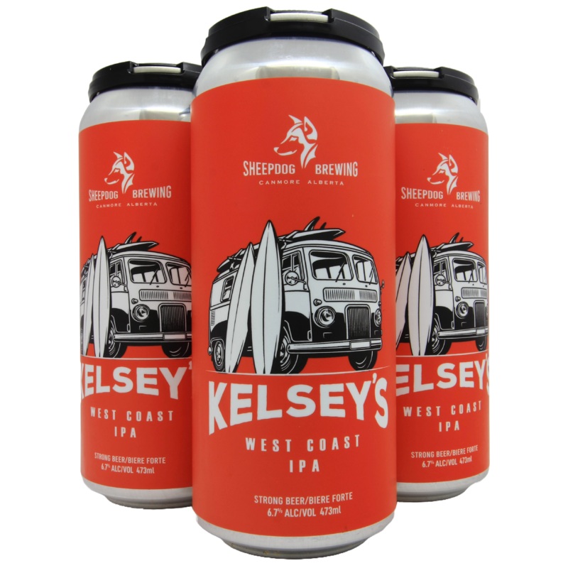 SHEEPDOG KELSEY’S WEST COAST IPA ALE 473ML 4PK CAN @ Township [1049526] 1892 ml