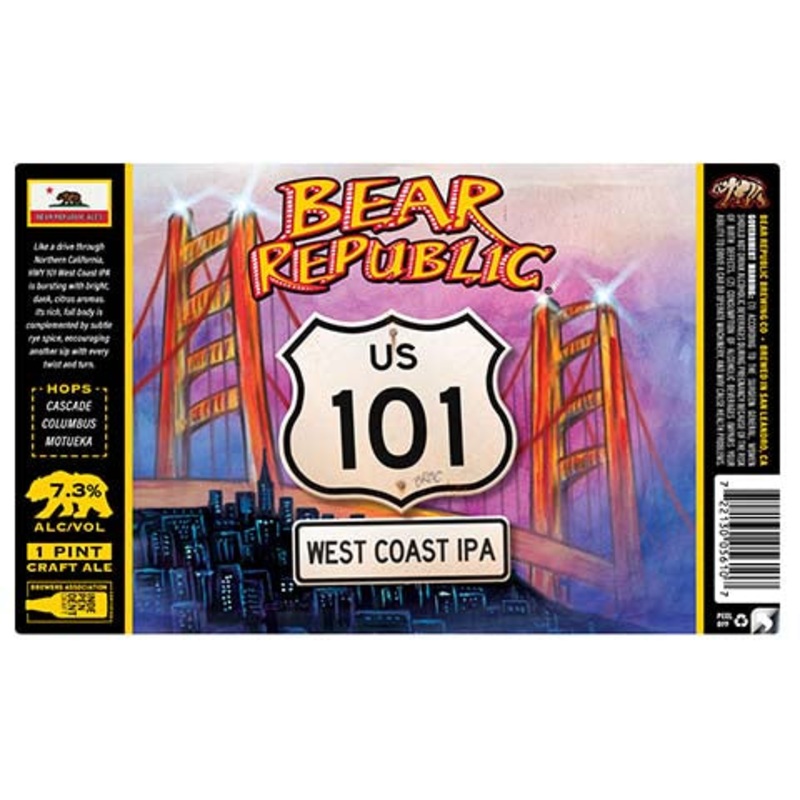 Bear Republic US 101 IPA 16OZ SINGLE CAN