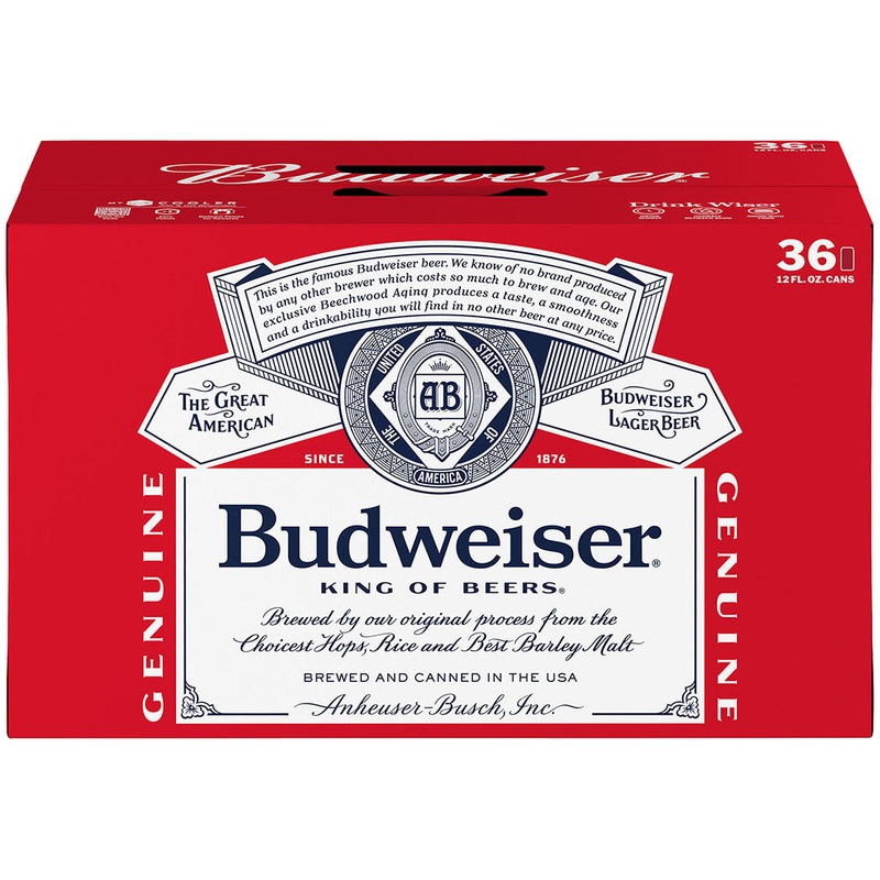 Budweiser 36 Pack (12 oz Cans)