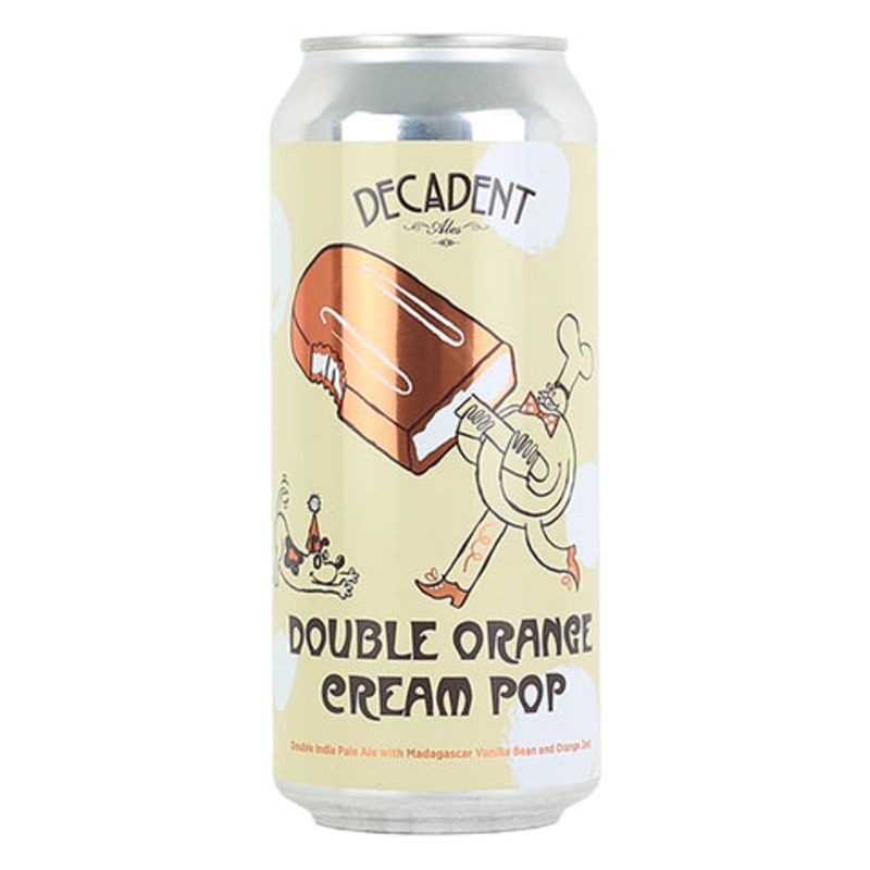 Decadent Double Orange Cream Pop DIPA 16OZ SINGLE CAN