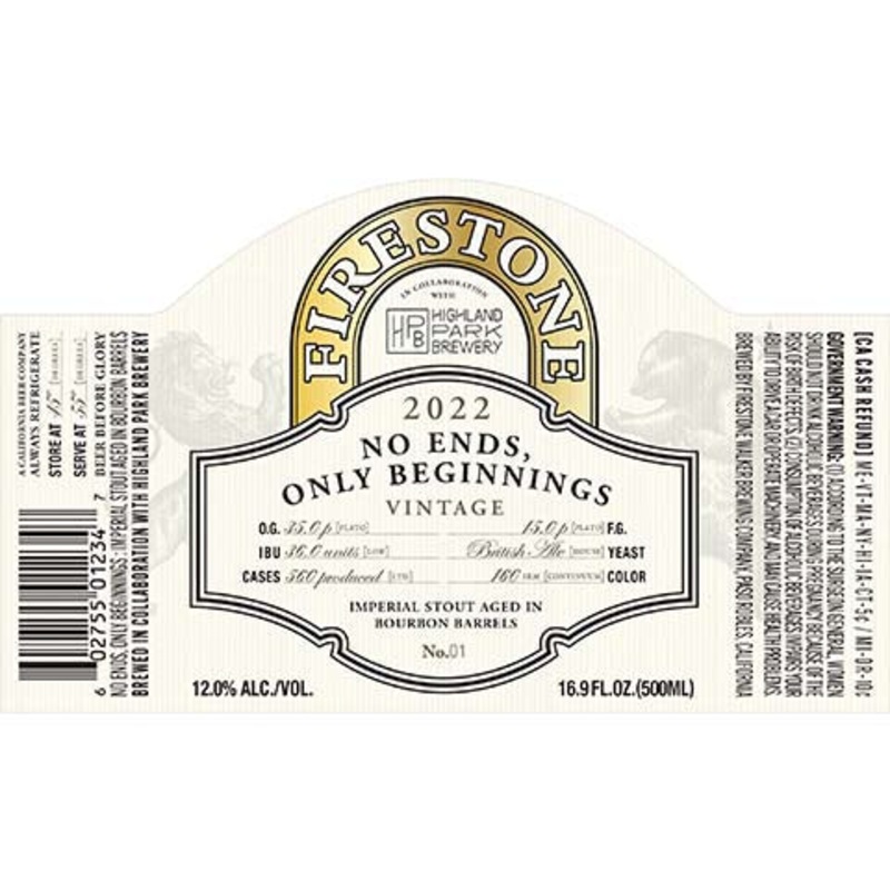 Firestone Walker No Ends, Only Beginnings 2022 500ML BTL