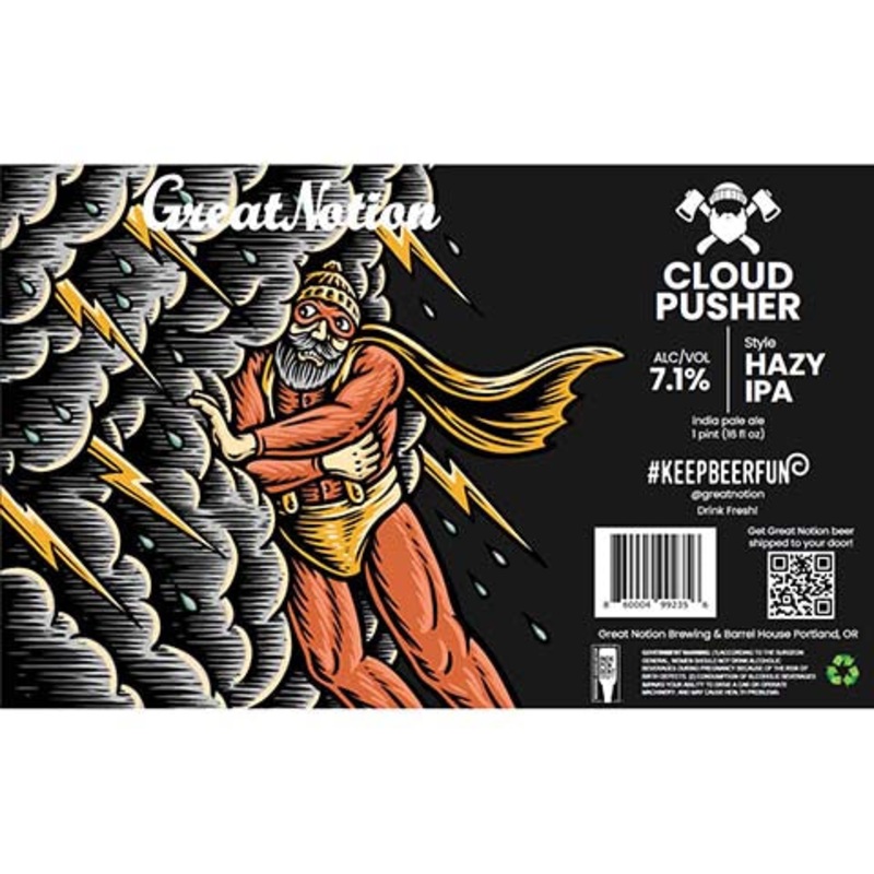 Great Notion Cloud Pusher Hazy IPA 16OZ SINGLE CAN