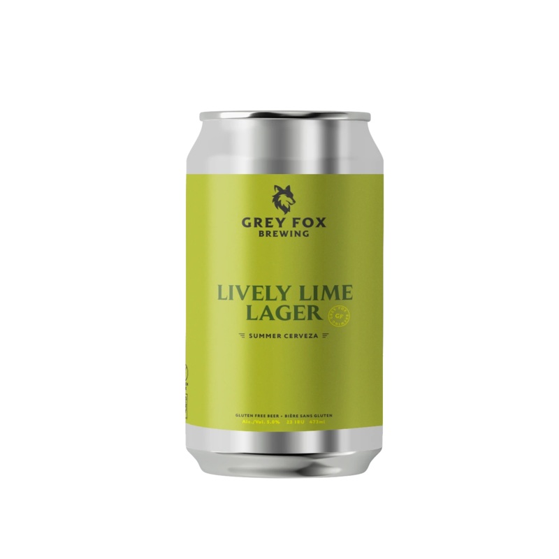 GREY FOX LIVELY LIME LAGER CERVEZA 473ML CAN @ Red Deer [1057175] 473 ml