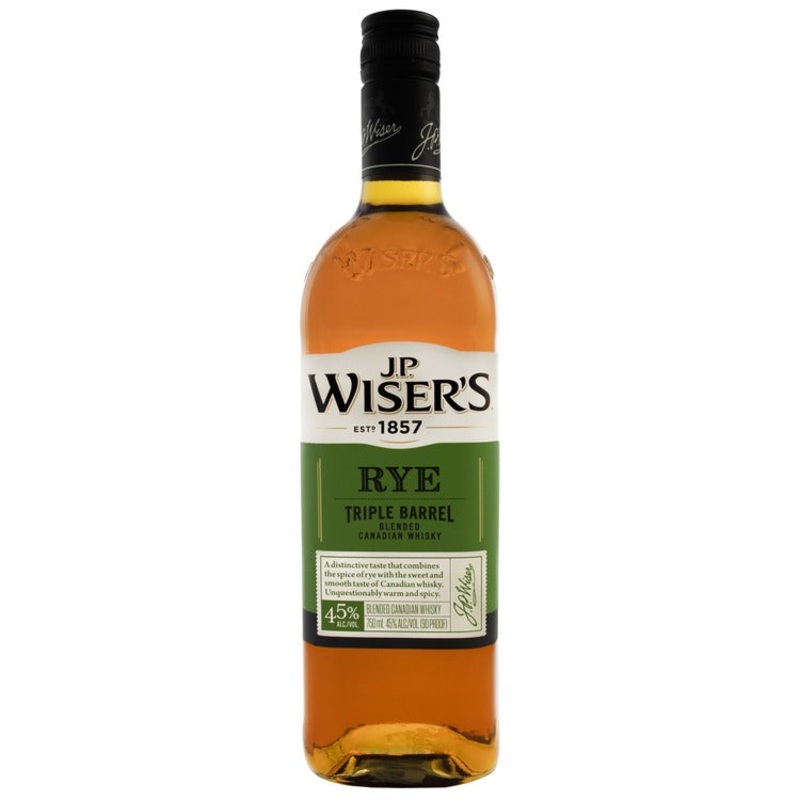 J.P. WISER’S CANADIAN RYE WHISKY TRIPLE BARREL 90 750ML 750ML