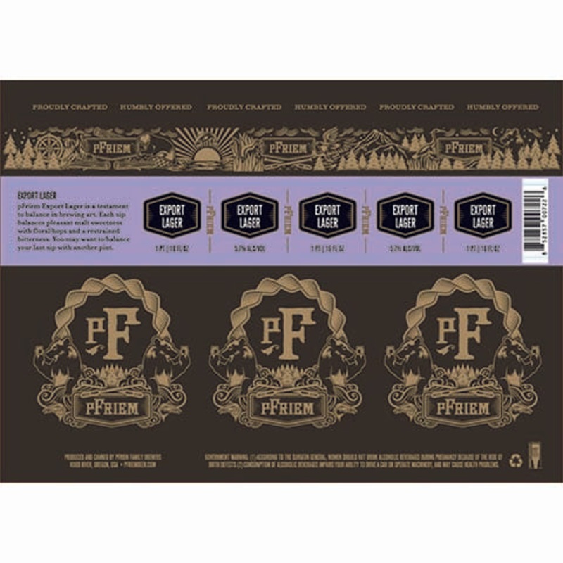 pFriem Export Lager 16OZ SINGLE CAN