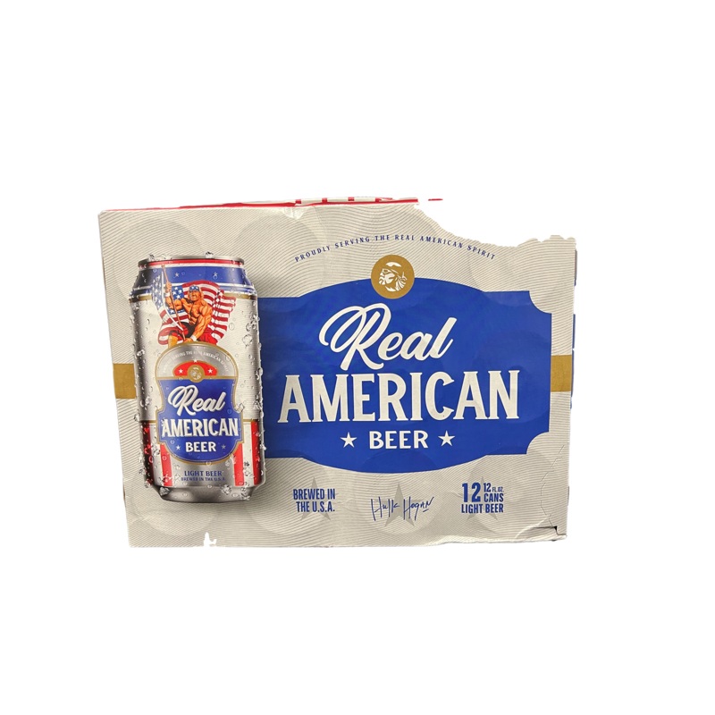 Real American Beer Light Beer 12 Pack Cans