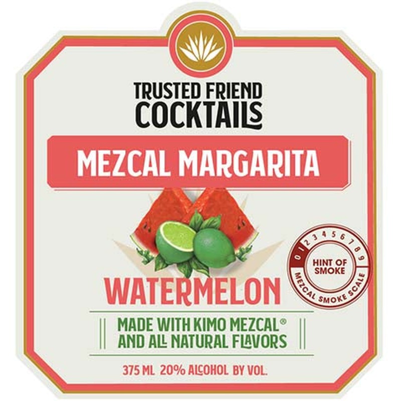 Trusted Friend Watermelon Mezcal Margarita 375ML BTL