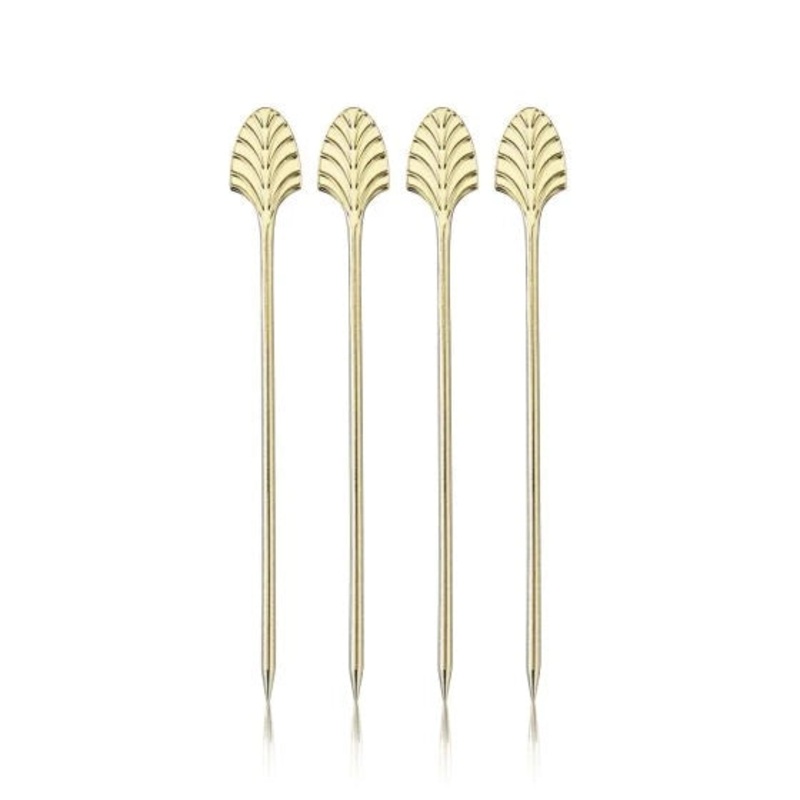 VISKI ART DECO GOLD COCKTAIL PICKS @ Kelowna [1047859] ml