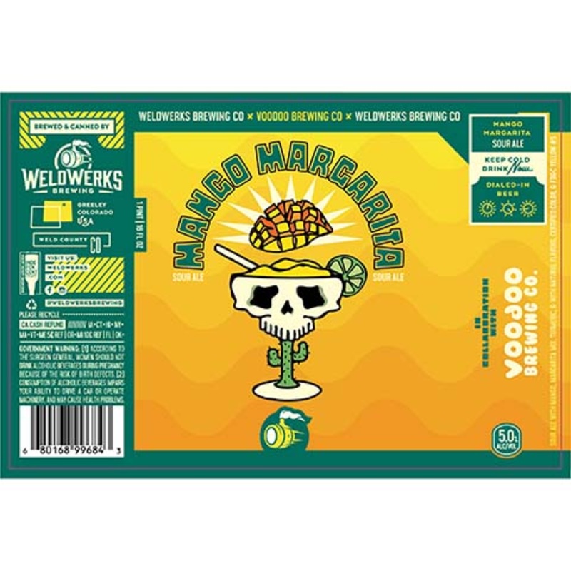 Weldwerks Mango Margarita Sour Ale 16OZ SINGLE CAN