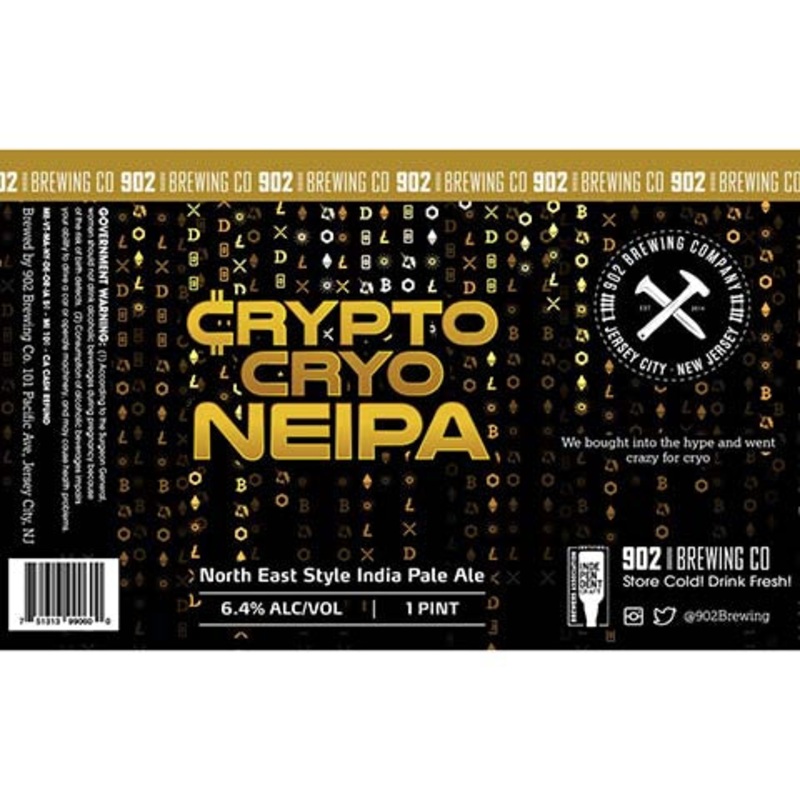 902 Brewing Crypto Cryo NEIPA 16OZ SINGLE CAN