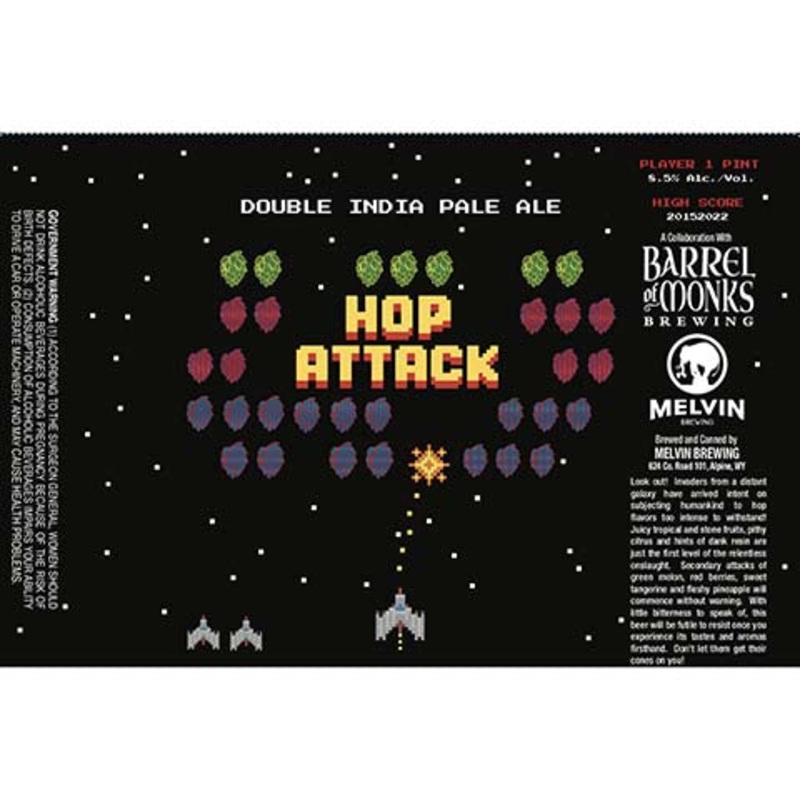 Barrel of Monks Hop Attack DIPA 16OZ SINGLE CAN