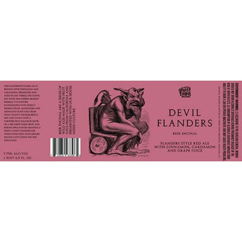 Ghost Town Devil Flanders Red Ale 16OZ SINGLE CAN