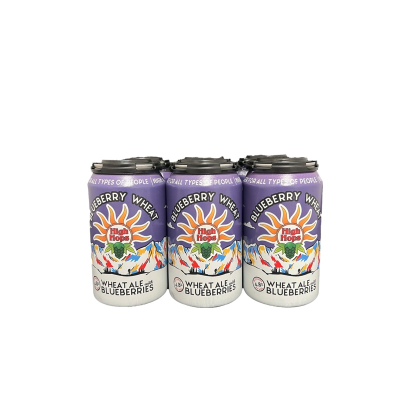 High Hops Blueberry Wheat 6 Pack Cans