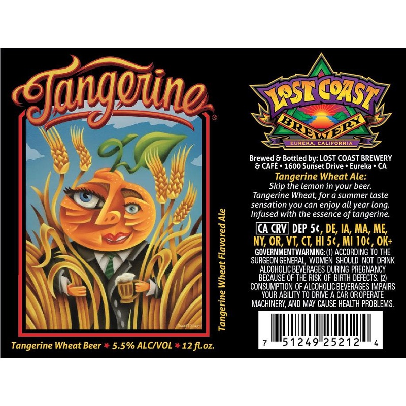 LOST COAST TANGERINE WHEAT 2/12PK 12 oz (24)