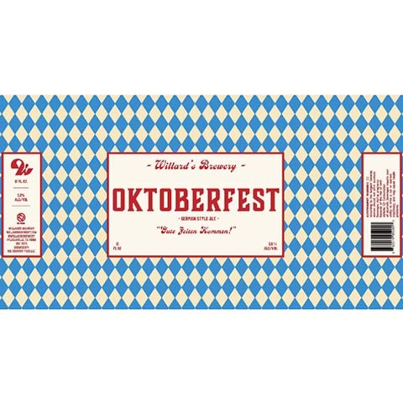 Willard’s Brewery Oktoberfest German Style Ale 12OZ SINGLE CAN