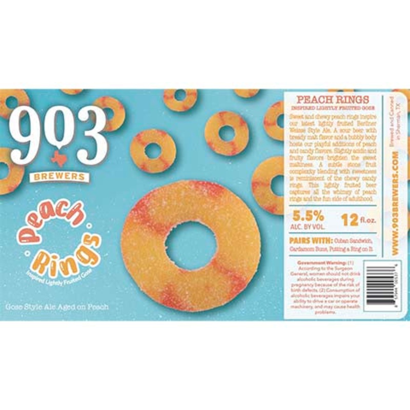 903 Brewers Peach Rings Sour 12OZ SINGLE CAN
